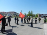 Мошковские коммунисты встретили День Победы автопробегом